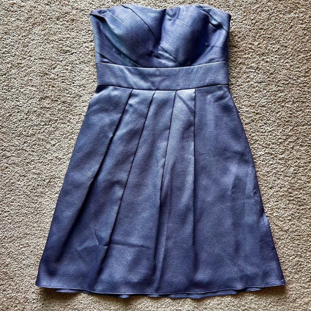 NWT JENNY‎ YOO Strapless Pleated Mini Dress